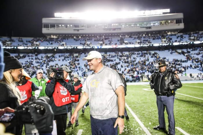 Georgia Tech interim head coach Brent Key